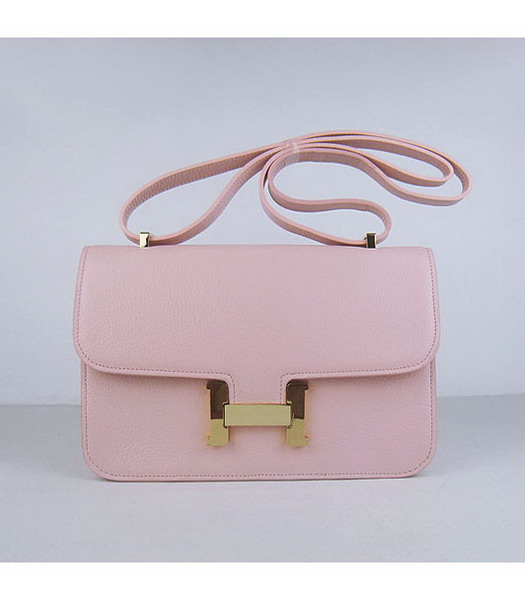 Hermes Constance Togo Leather Bag HSH020 Pink Gold